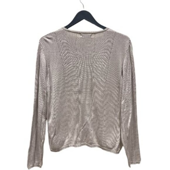 Holt Renfrew Classics cream cardigan size M - Picture 2 of 3